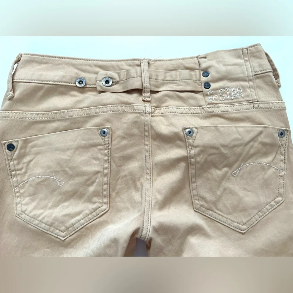G Star Raw Denim Beige pants for women Sz. 26 - Picture 10 of 10